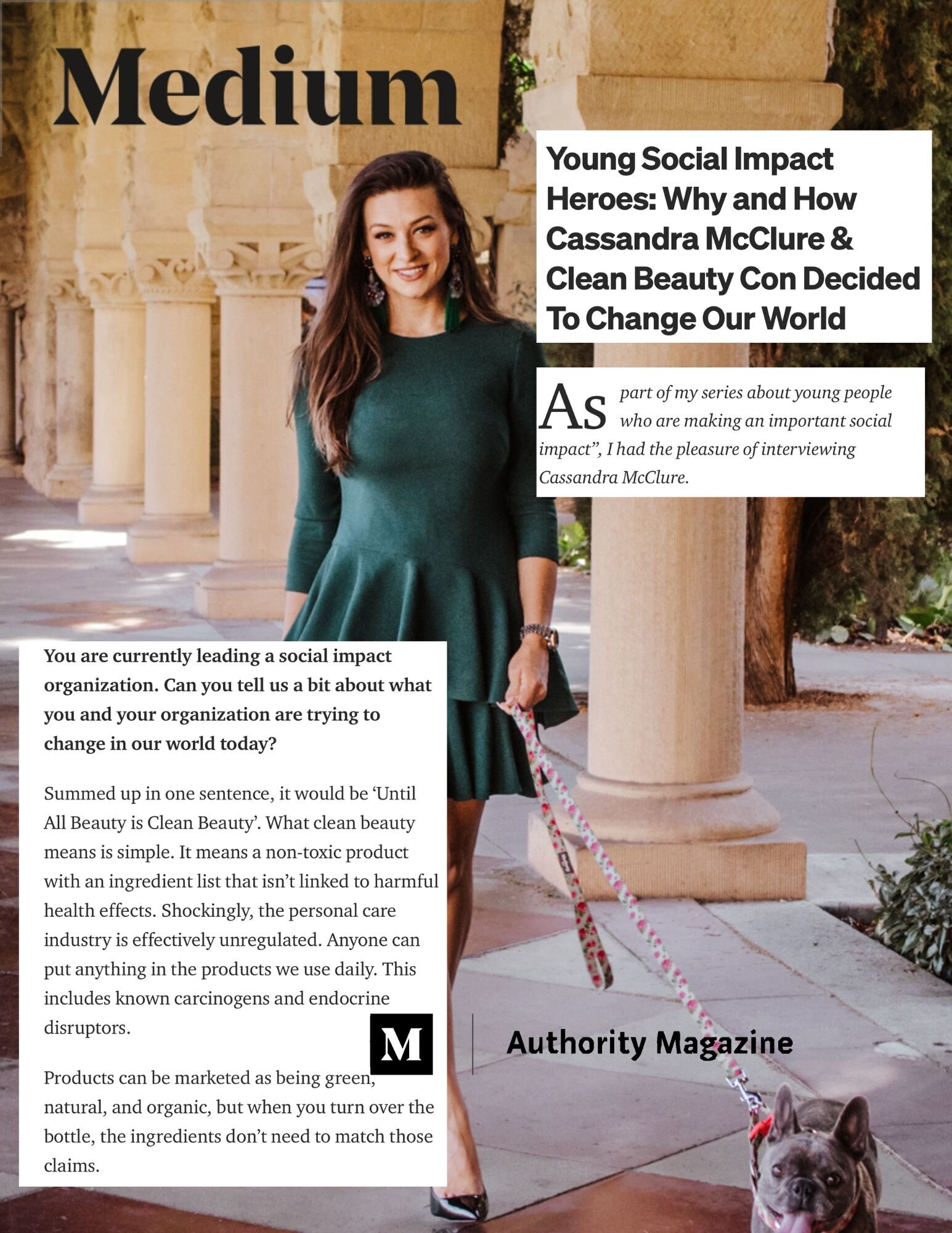 Medium Magazine Featuring Cassandra