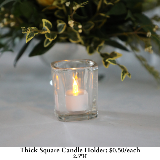 Thick Square Candle Holder-295