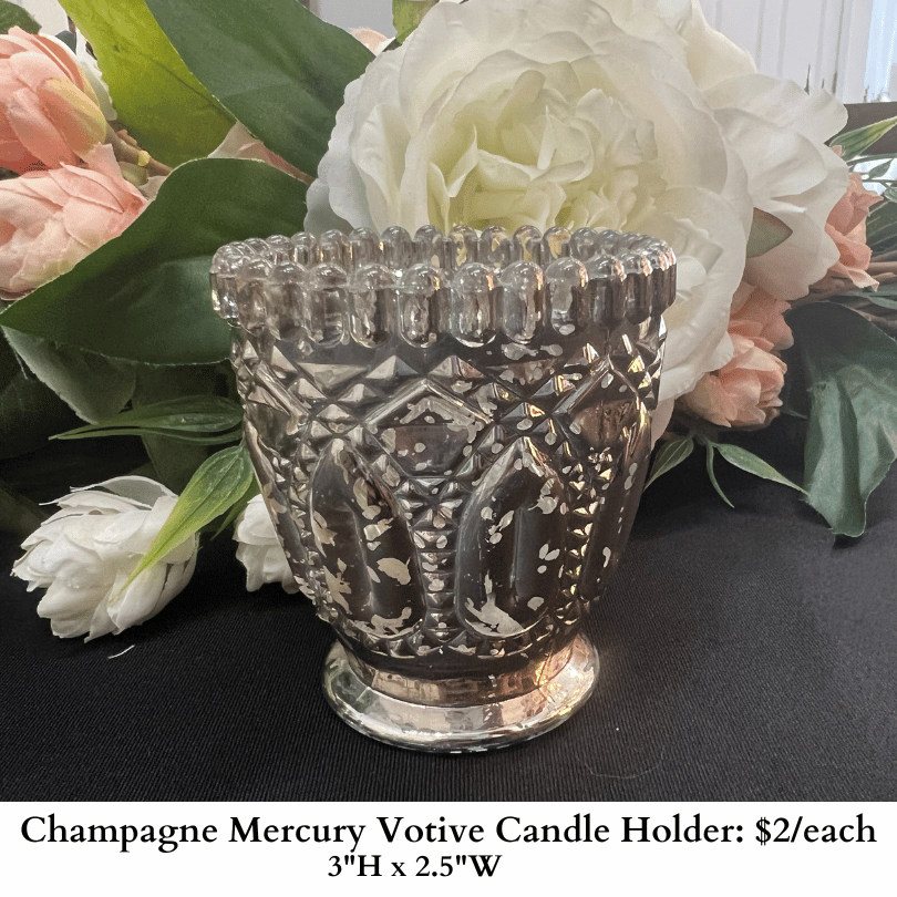 Champagne Mercury Votive Candle Holder-998