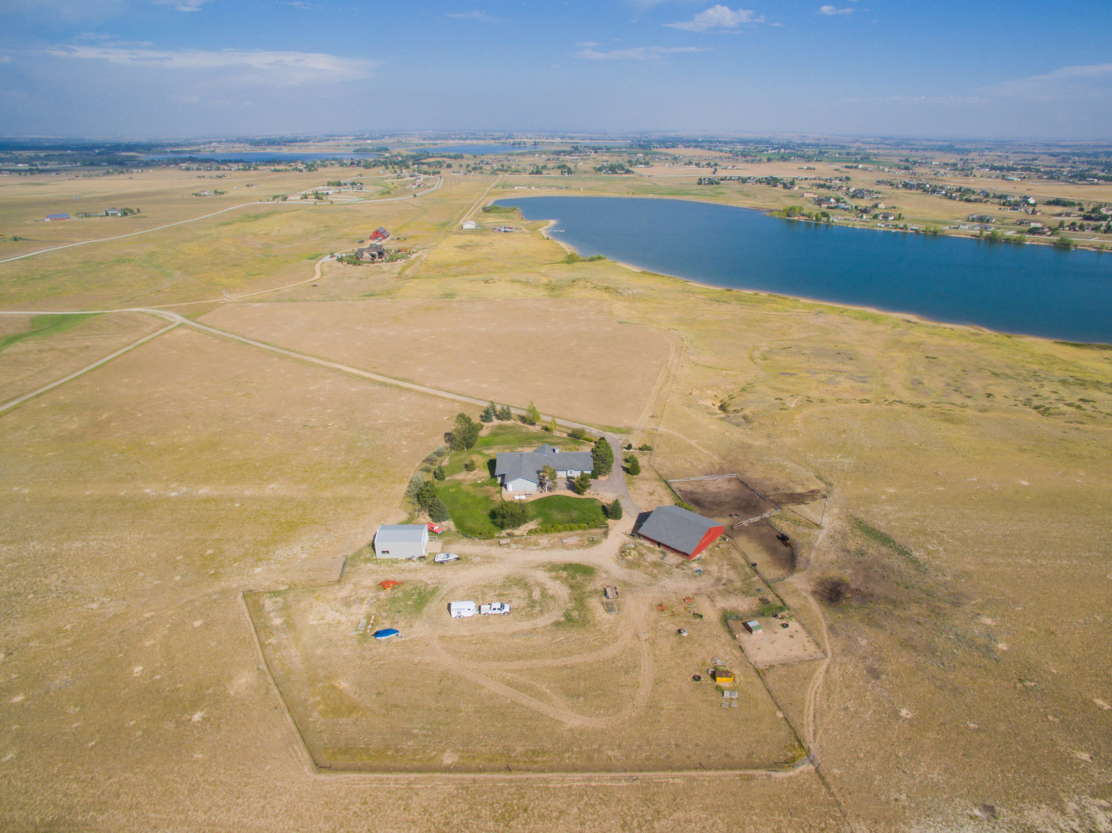 Berthoud Colorado Aerial Photo Home 6