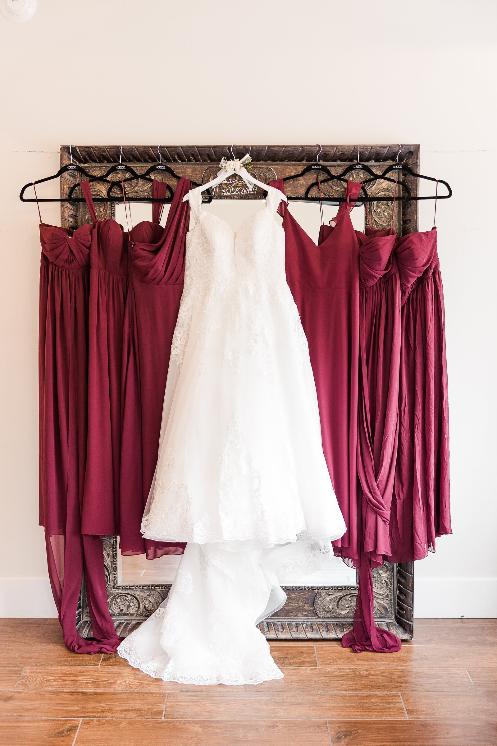 Wedding and bridesmaid dresses