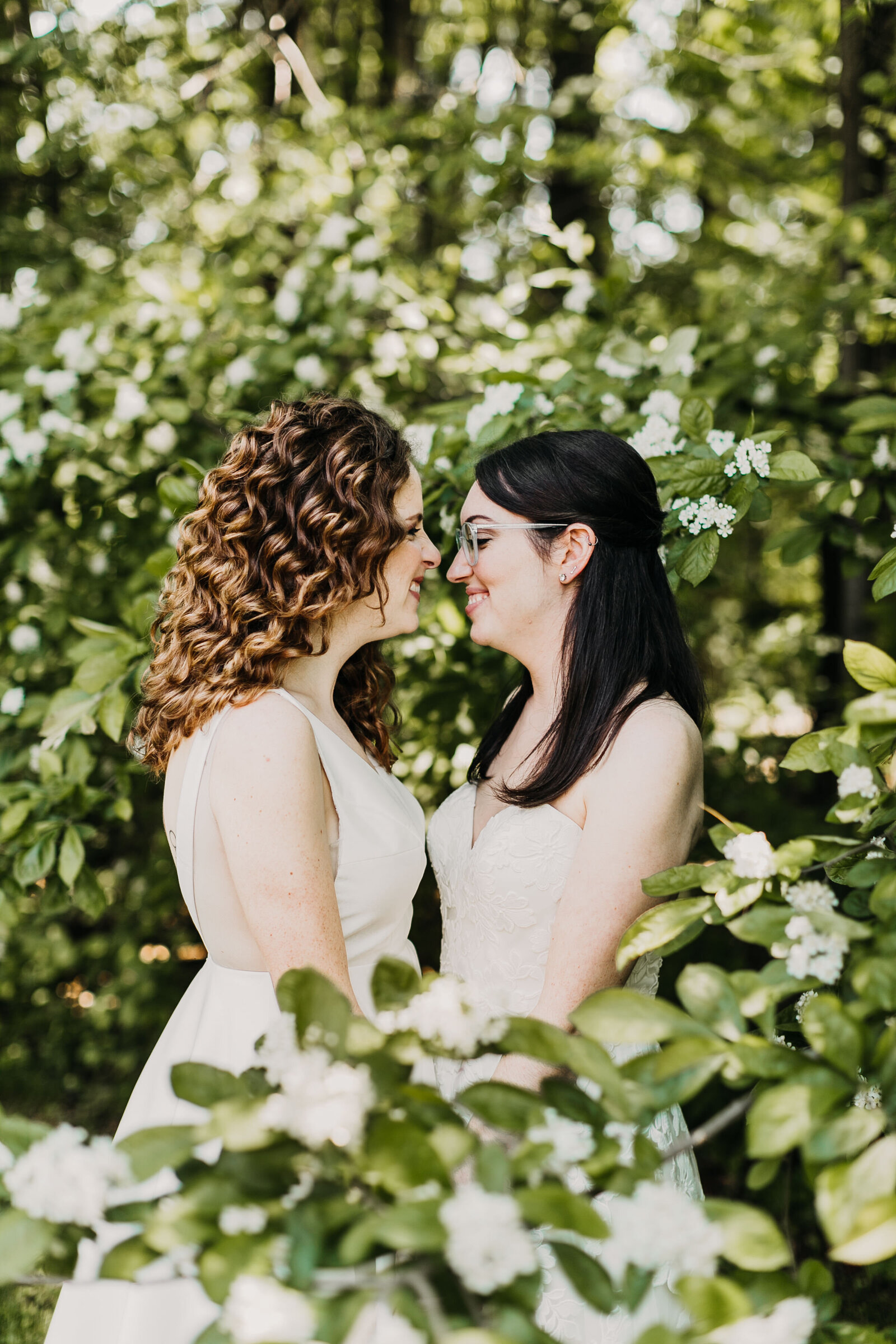 gay brides in flowers
