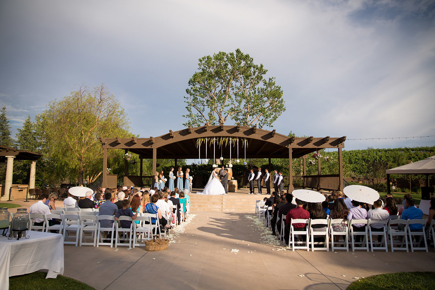 outside ceremony space at wilson creek