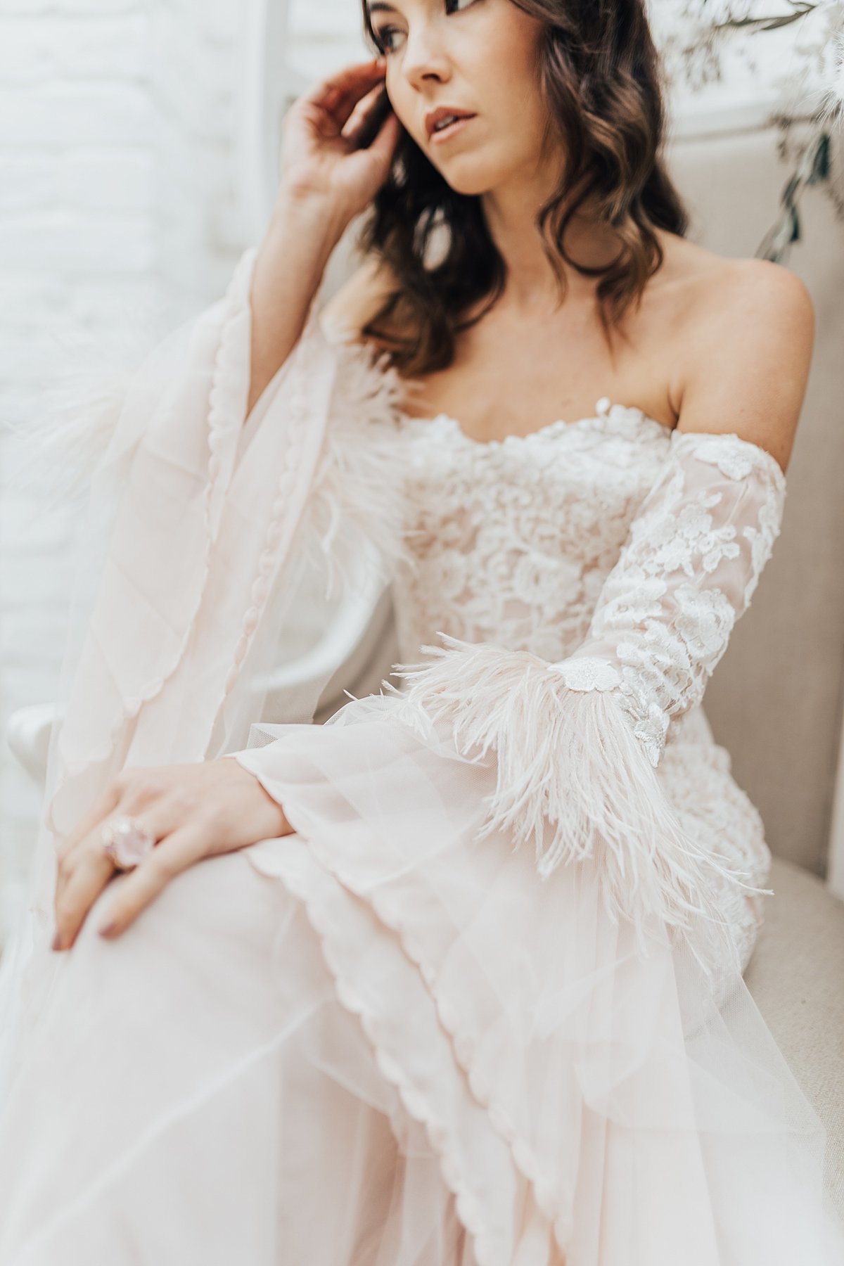 Blush pink ivory French lace silk chiffon wedding dress JoanneFlemingDesign RebeccaCarpenterPhoto (16)_WEB