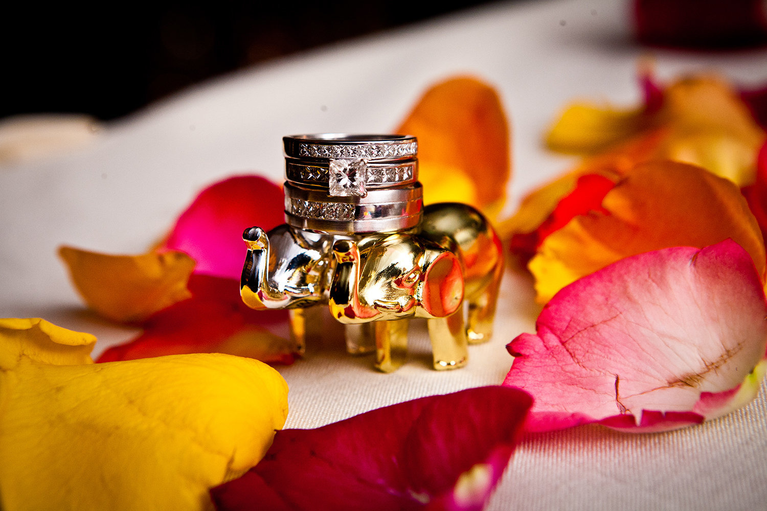 Creative Ring Detail Photo at Indian Wedding