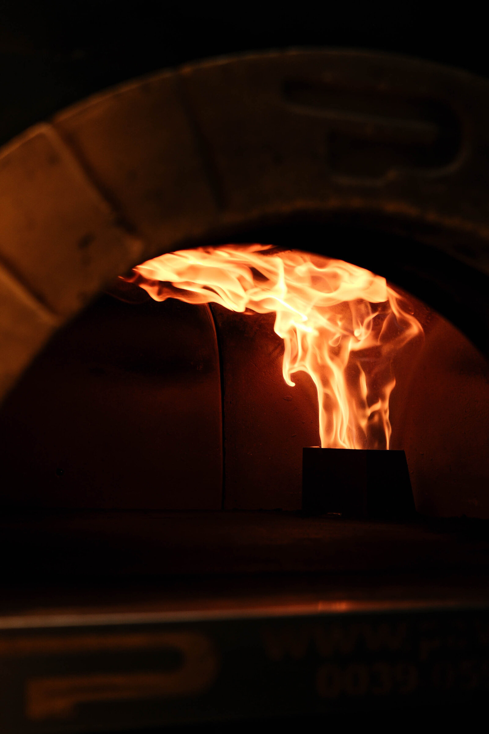 Cinematisch beeld van pizzaoven