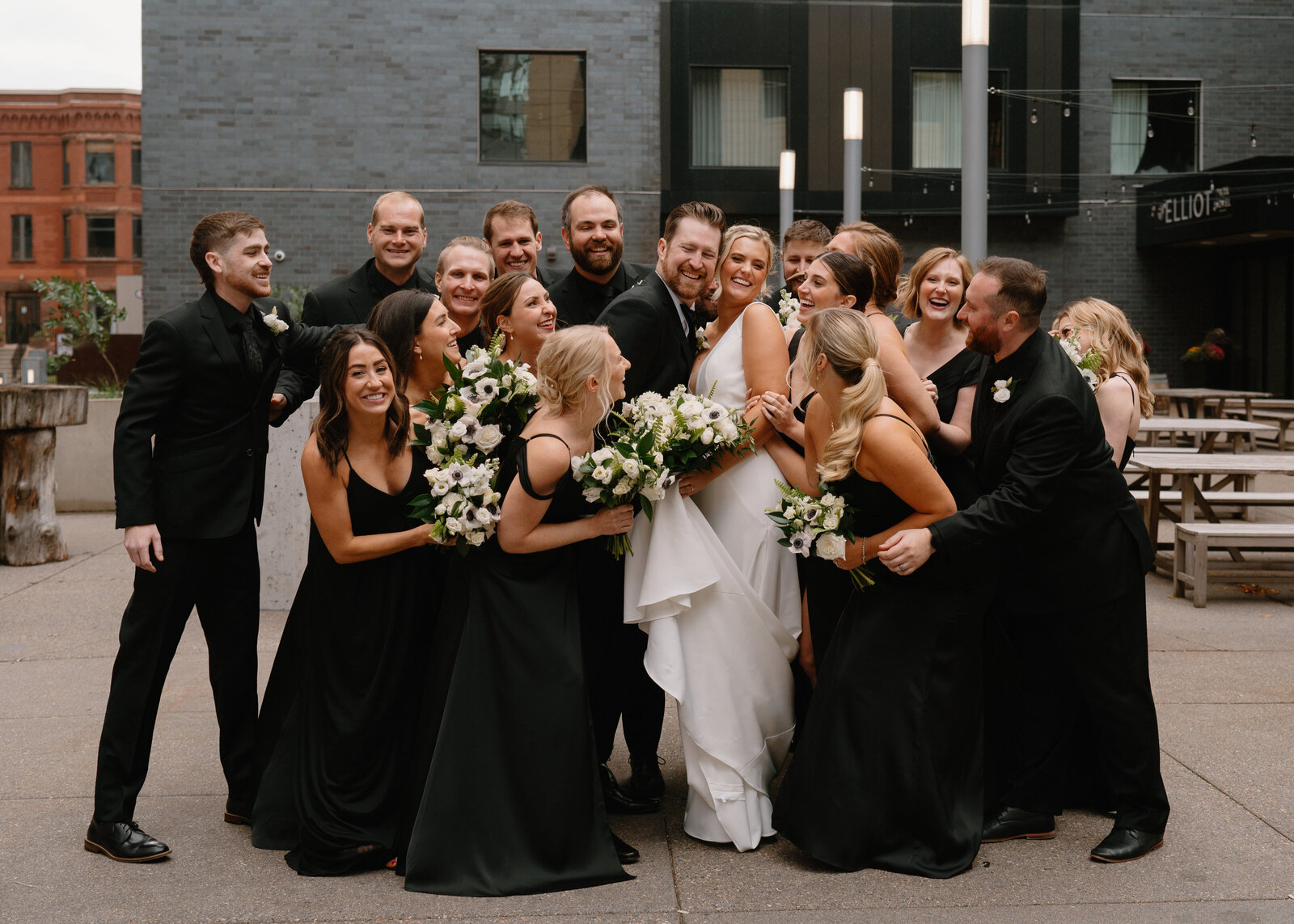 fun-wedding-party-group-black-attire