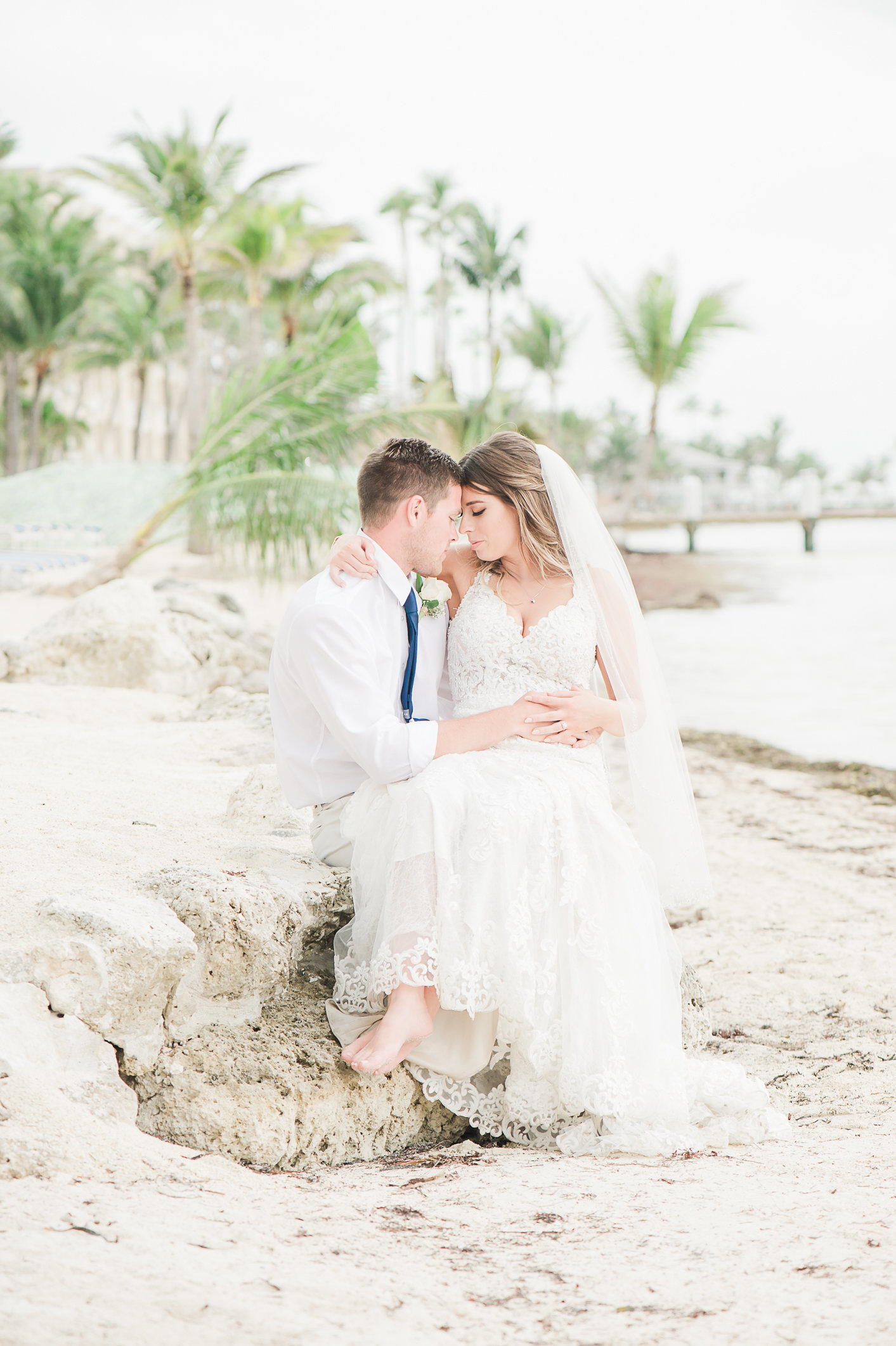 Bride and Groom at Cheeca Wedding - Palm Beach Wedding Photography by Palm Beach Photography, Inc.