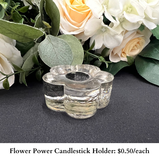 Flower Power Candlestick Holder-294