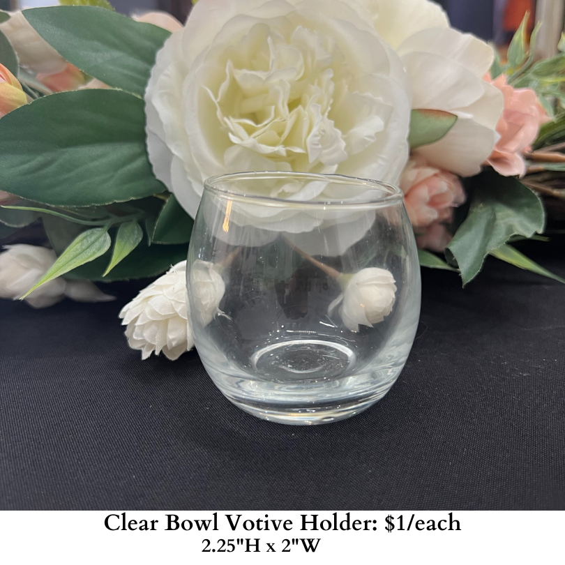 Clear Bowl Votive Holder-999