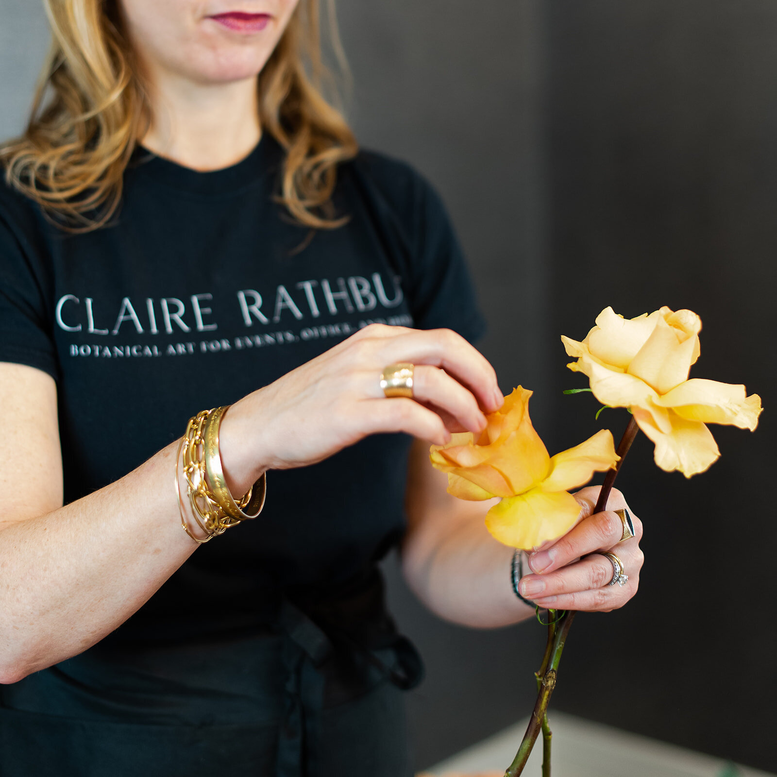 Claire Rathbun Floral creating designs