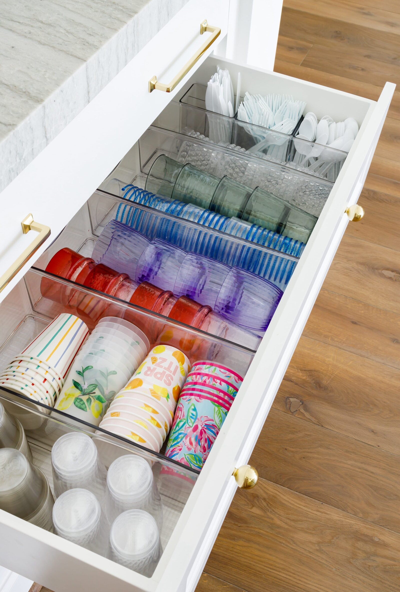 vision and hammer kitchen drawer with plastic products