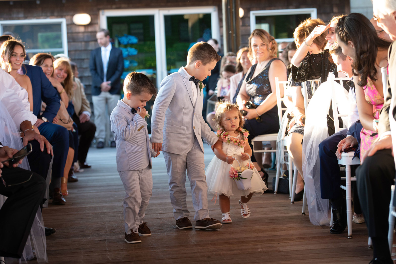 Ring bearers and flower girl at Atlantis Banquet and Events