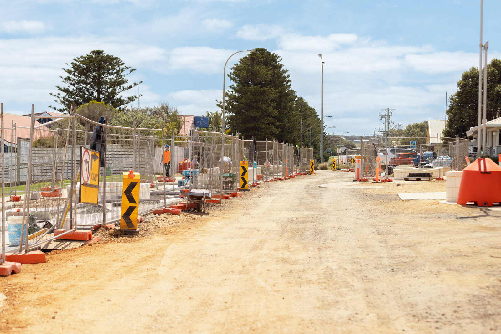 Site preparation works for new infrastructure development