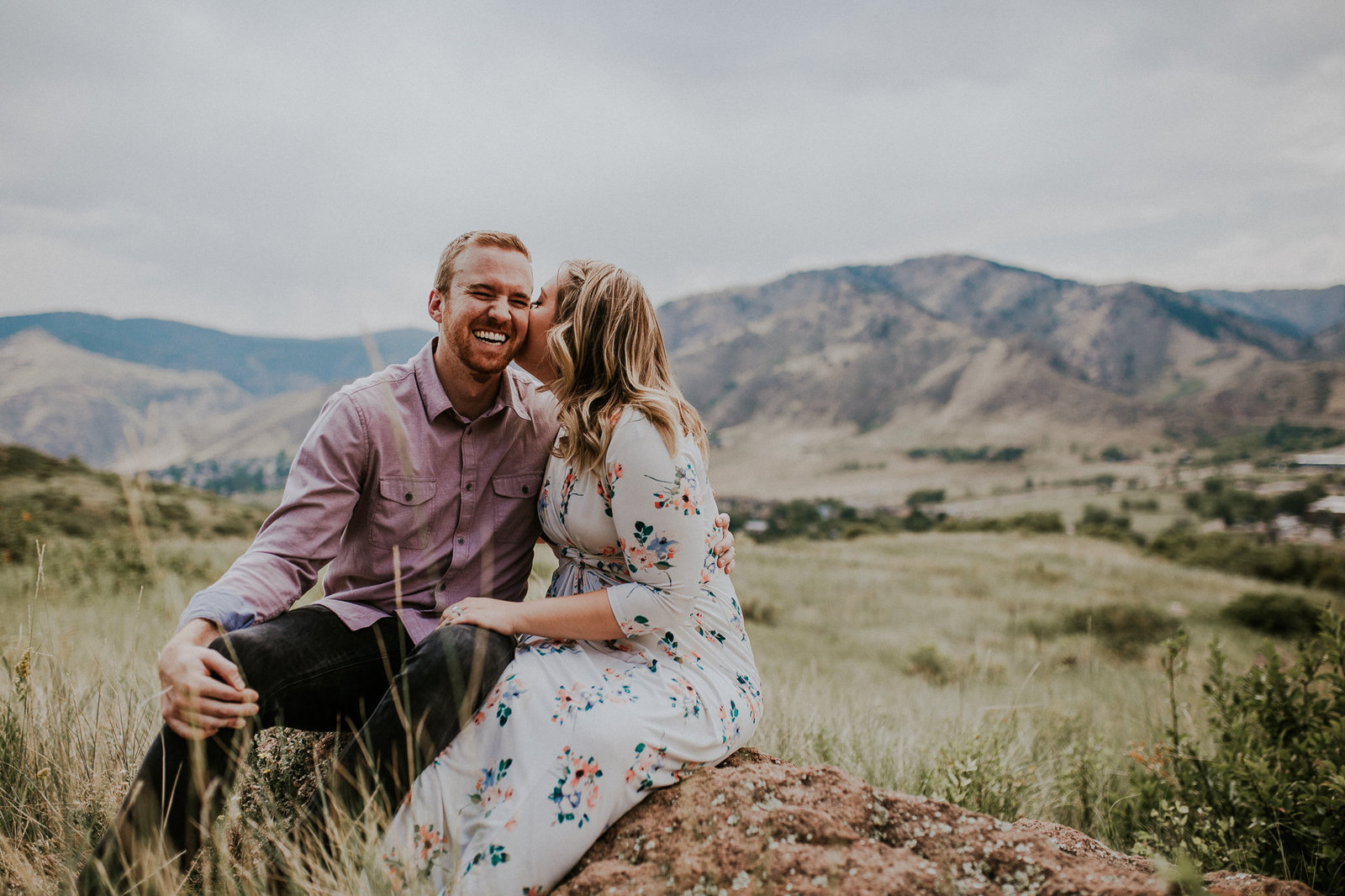 colorado couple wedding  engagement session mountain adventure  portraits