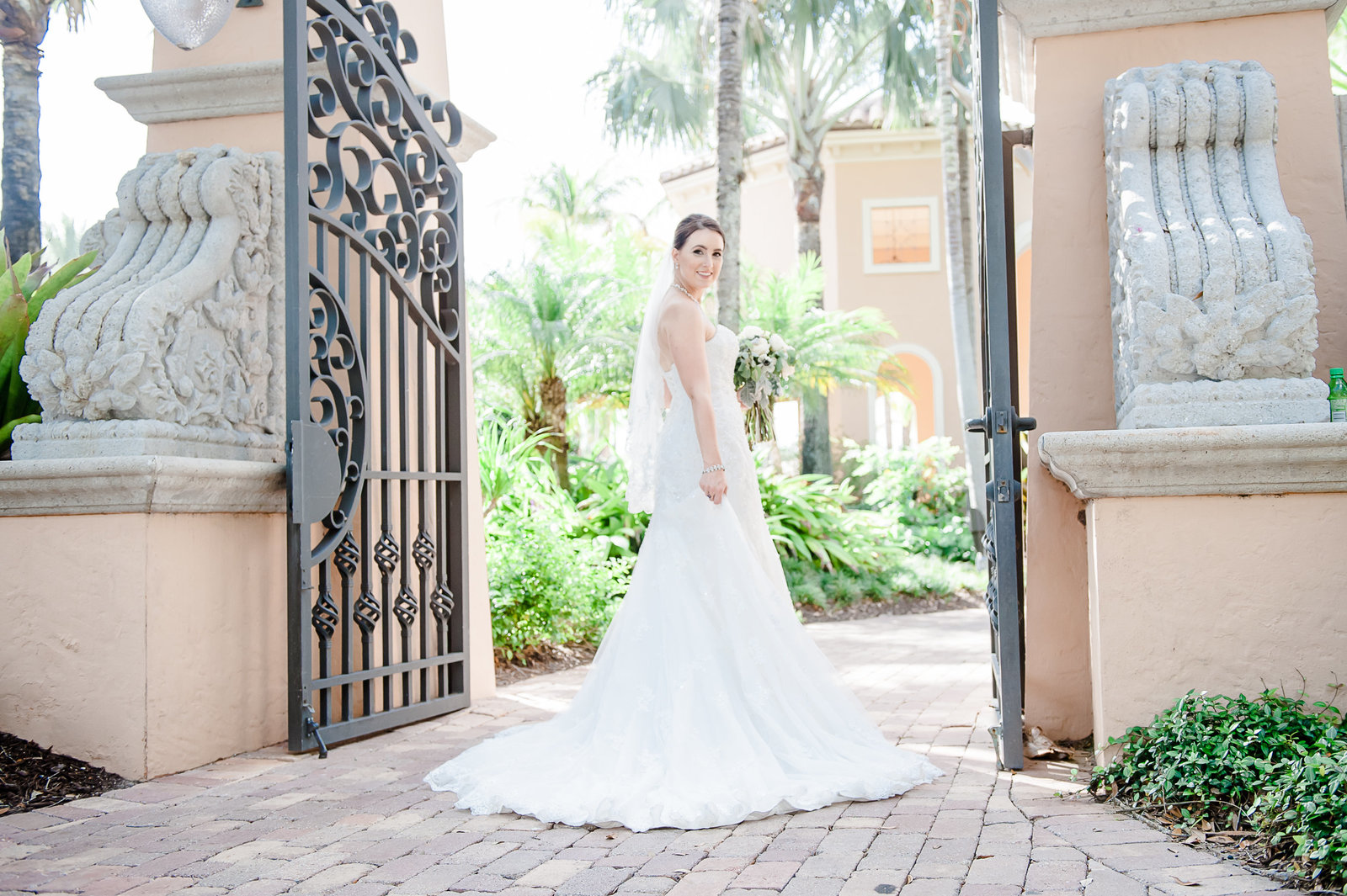 Bridal Pose - Country Club at Mirasol Wedding - Palm Beach Wedding Photography by Palm Beach Photography, Inc.