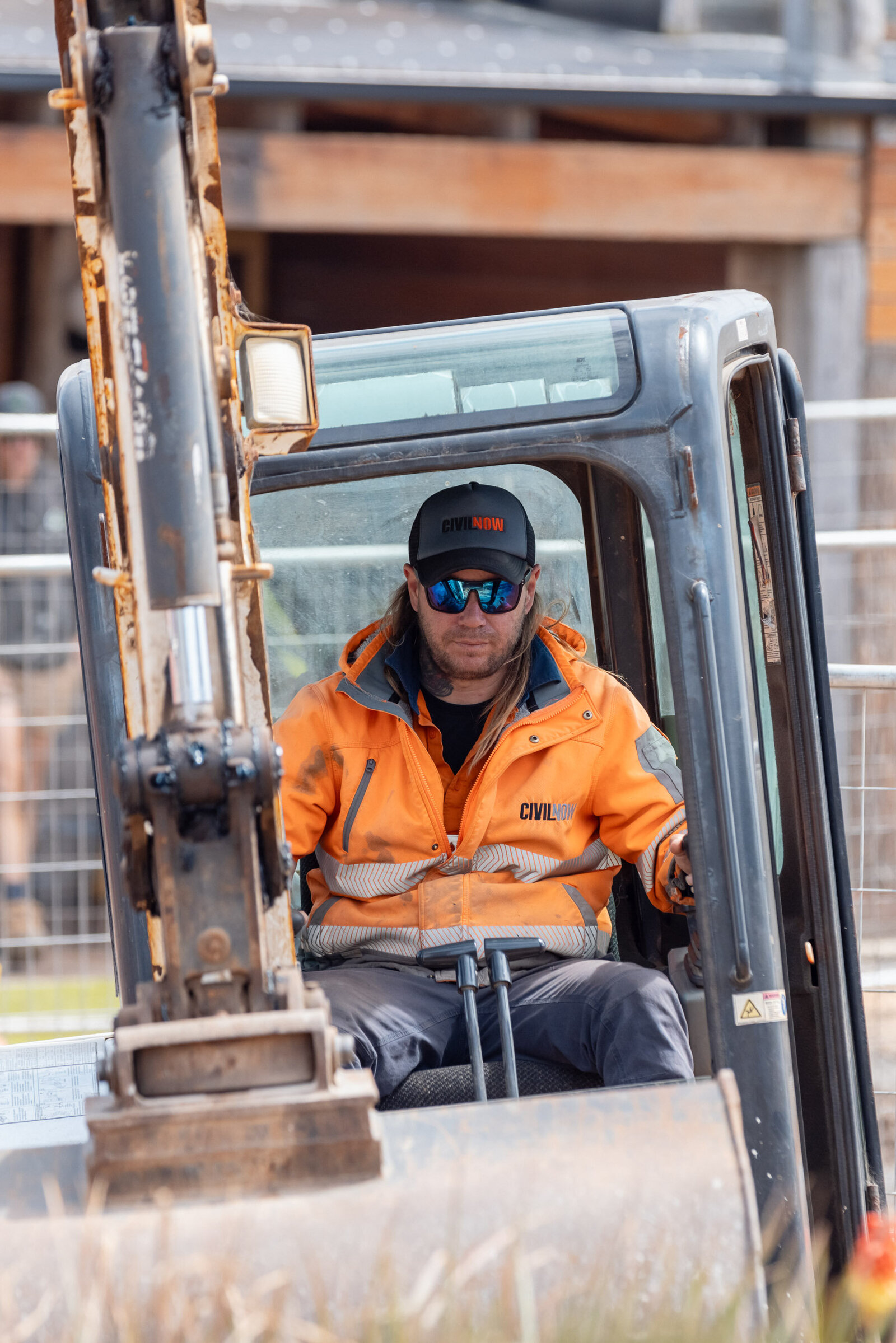 CivilNow operator performing precision excavation