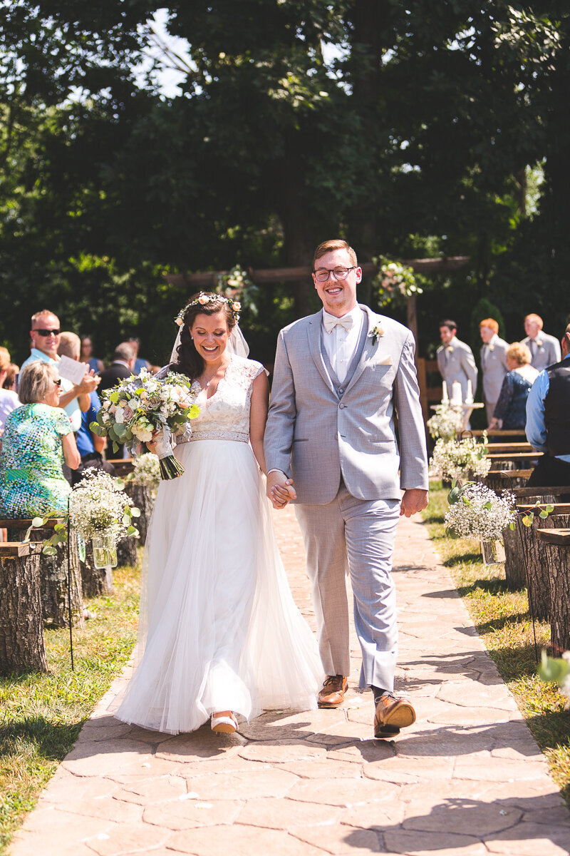 bride-groom-recessional-old-blue-rooster-ohio