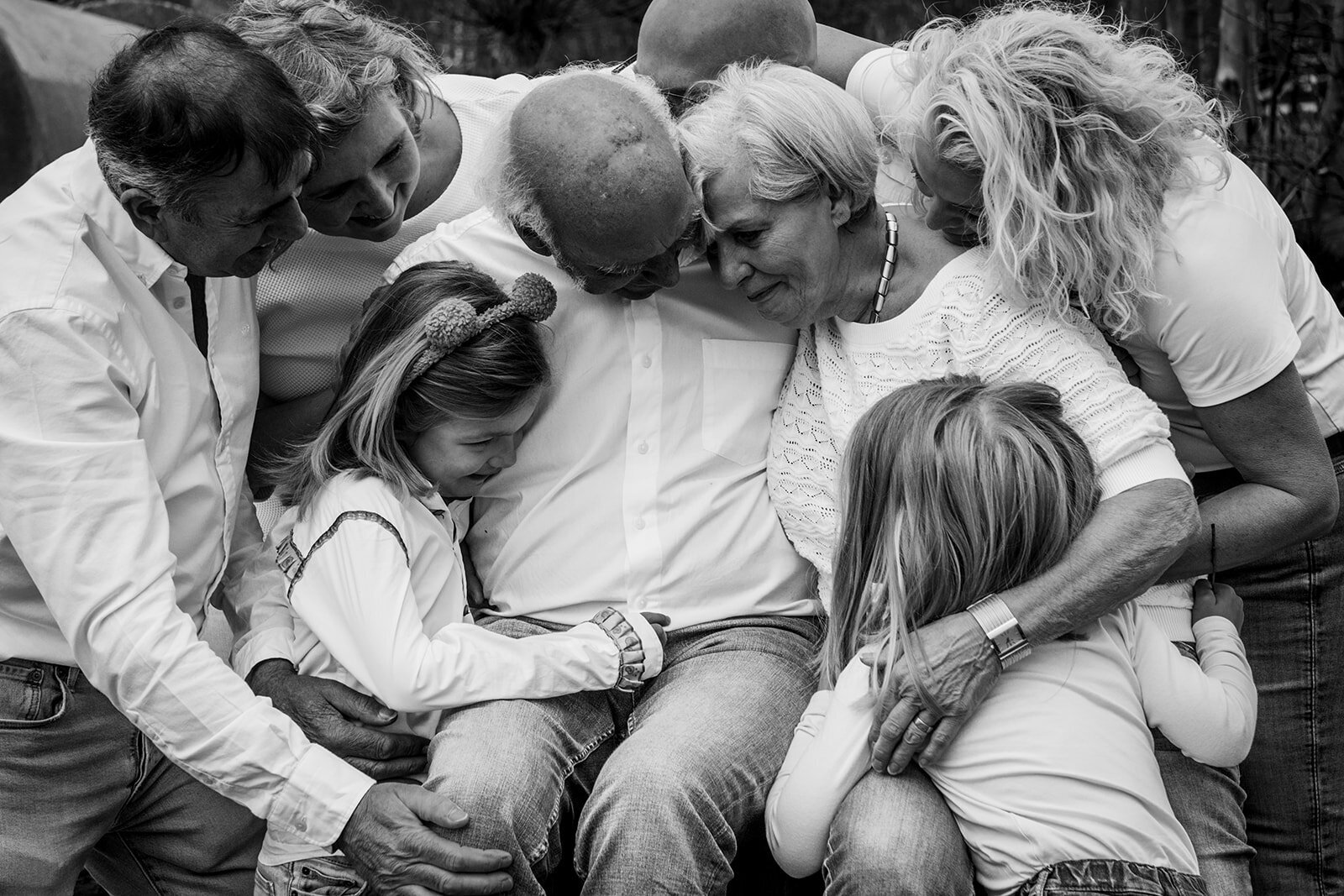 Liefdevol herinneringsportret gemaakt door fotograaf in Nissewaard
