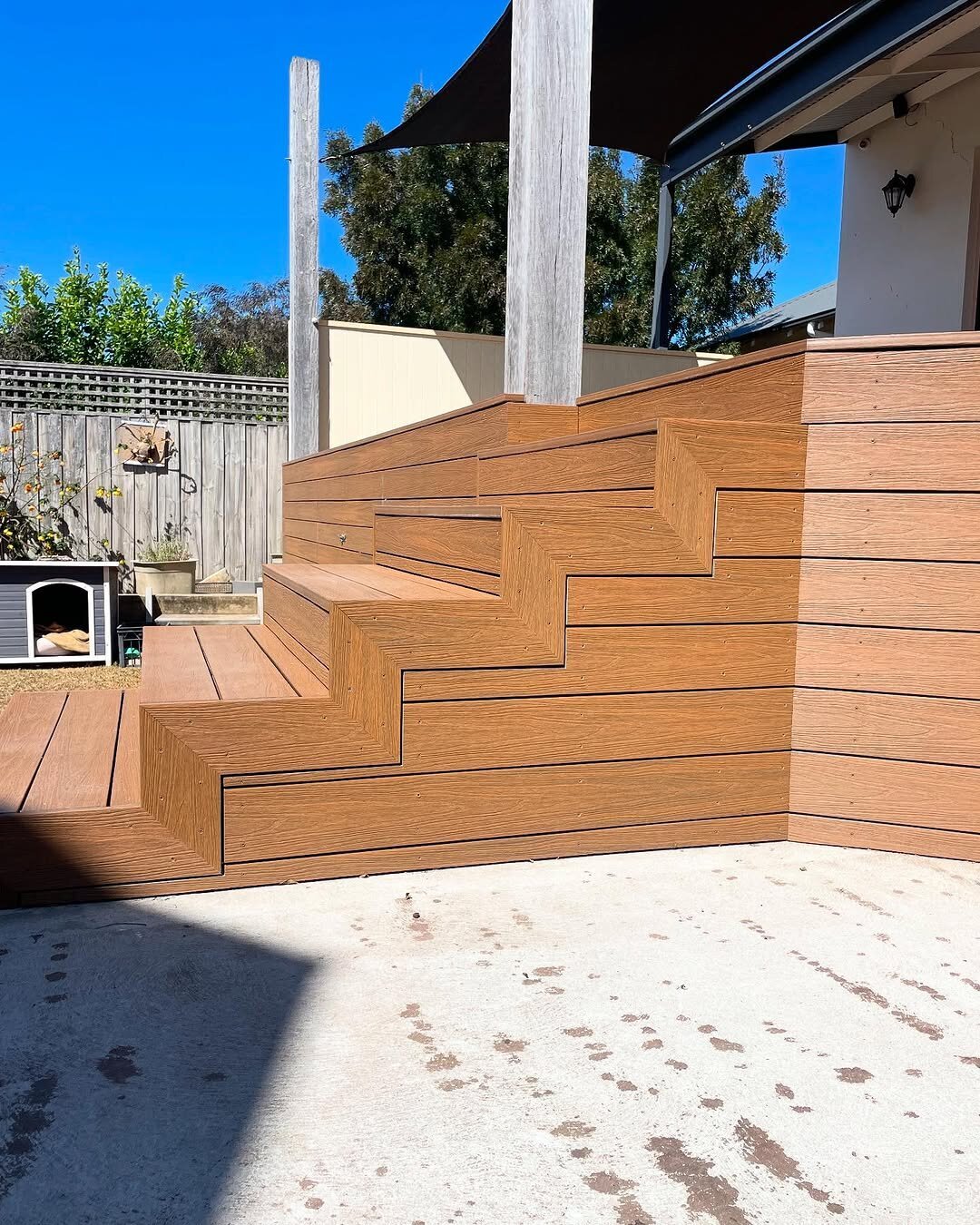 Finished outdoor renovation by AR Construction in Warrnambool