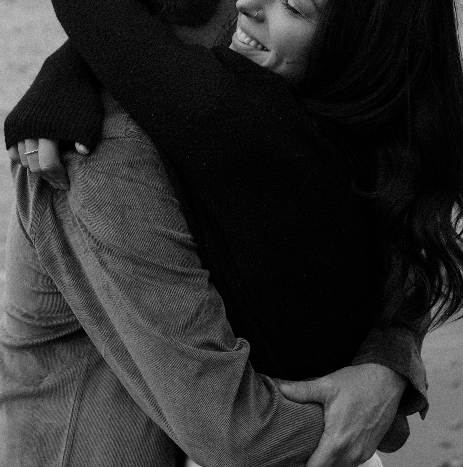 couple hugging