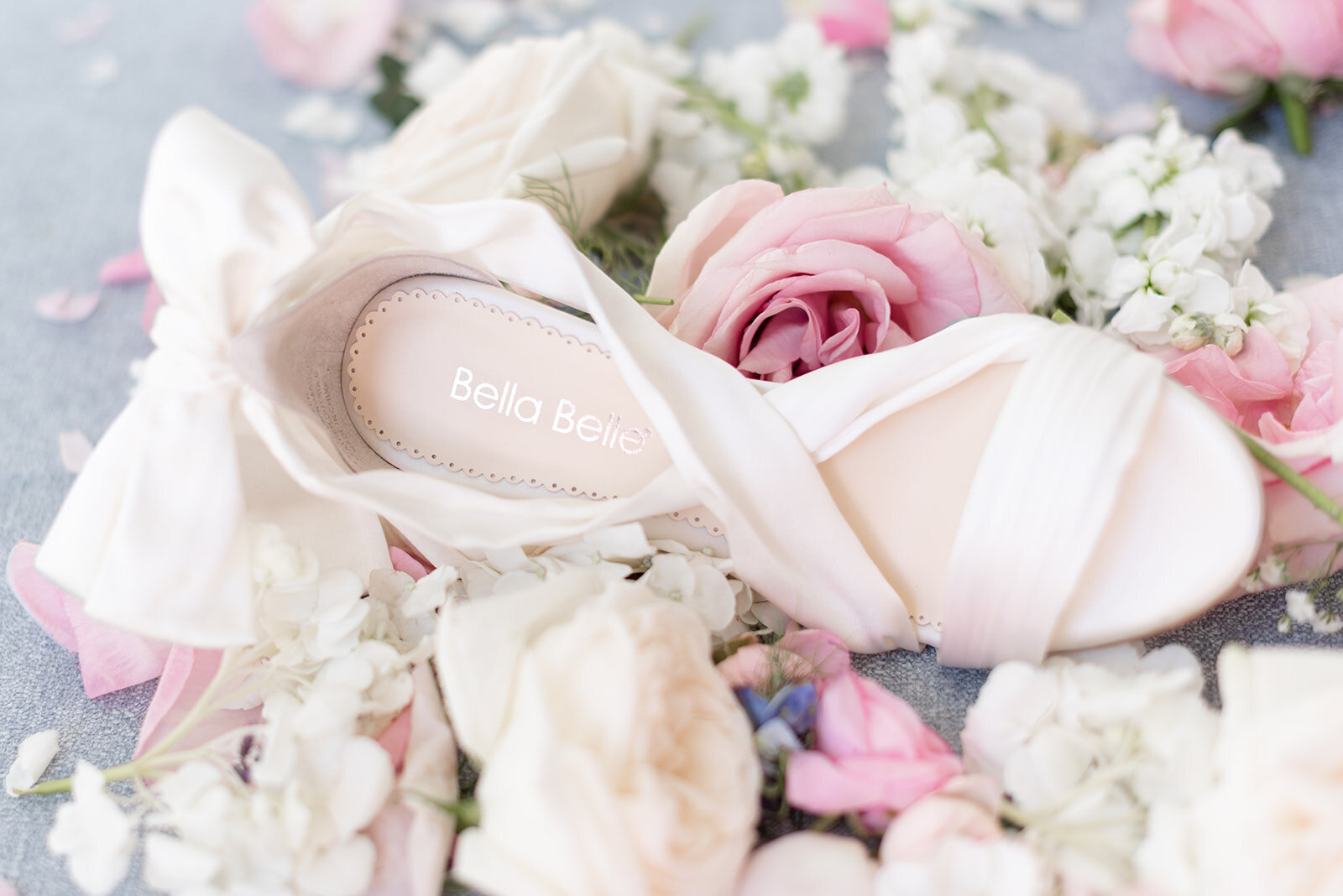 Bella belle wedding shoes at Cottage at Riverbend Wedding by the Best Boise Wedding Photographers