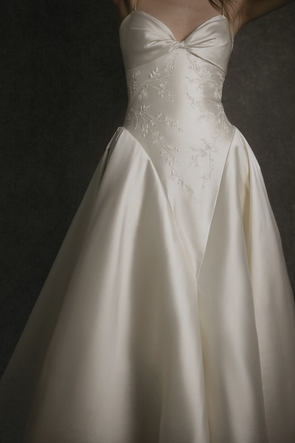 Denver CO Wedding Dress Shopping. Couture Wedding Dresses featuring Enaura with lace, pleating, basque waist, embroidery, & reception dresses. 