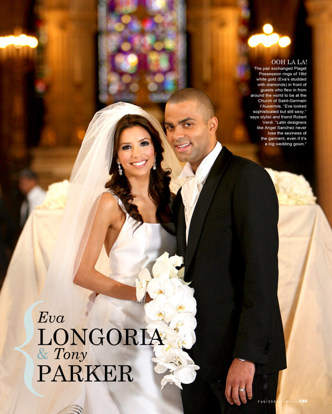 We were honored to work with Party Planner extraordinaire Mindy Weiss on Eva Longoria and Tony Parker's wedding and thrilled to be the exclusive photographers for six consecutive days in Paris, France. We floated on a yacht down the Seine, we spent the day at Coco Chanel's private residence, and ended with a spectacular wedding at the beautiful Château de Vaux-le-Vicomte. Every day was beyond exceptional. We were thrilled when InStyle published this sweet 1 year anniversary featuring Eva and Tony and many other celebrity weddings that took place in 2007.