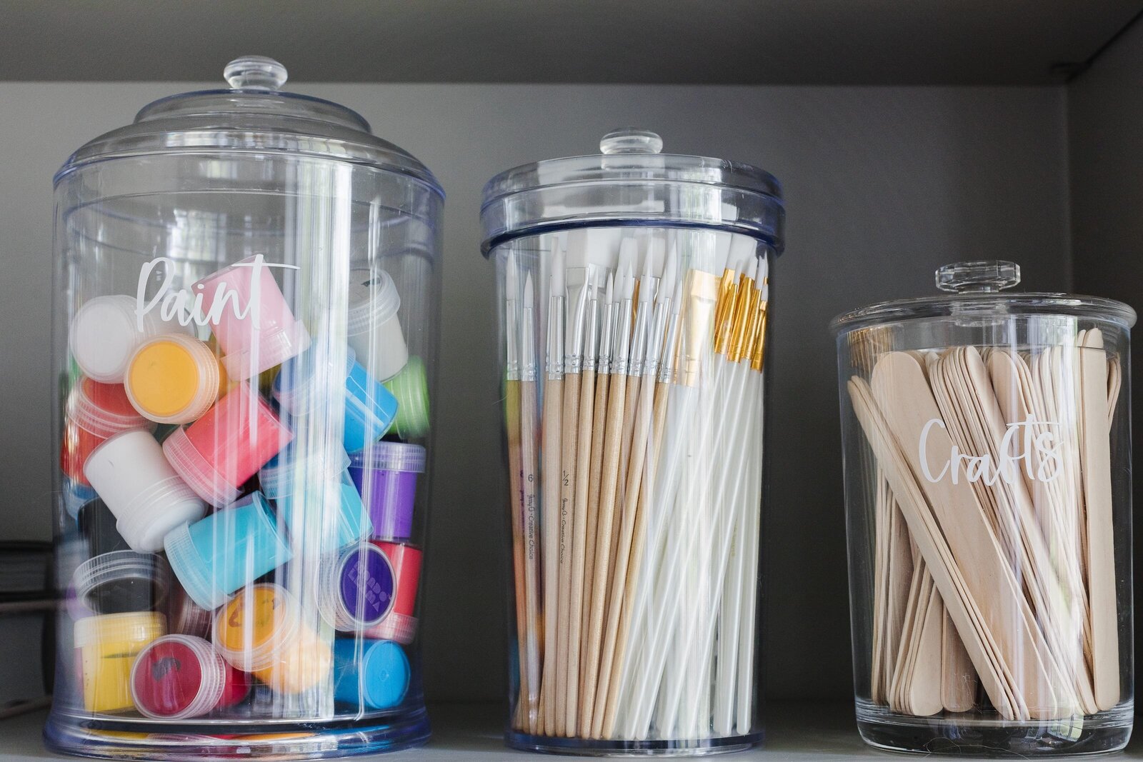 vision and hammer paint and brush jars