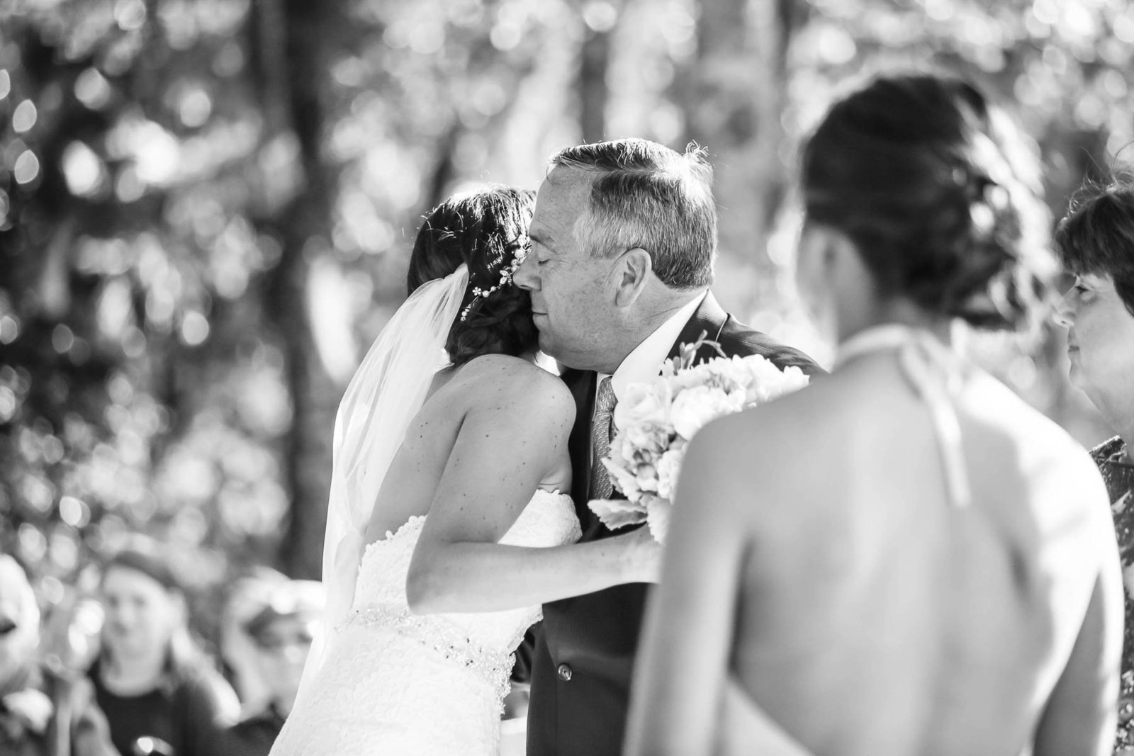 Father walks bride down the aisle, I'ON Creek Club, Mt Pleasant, South Carolina. Kate Timbers Photography.