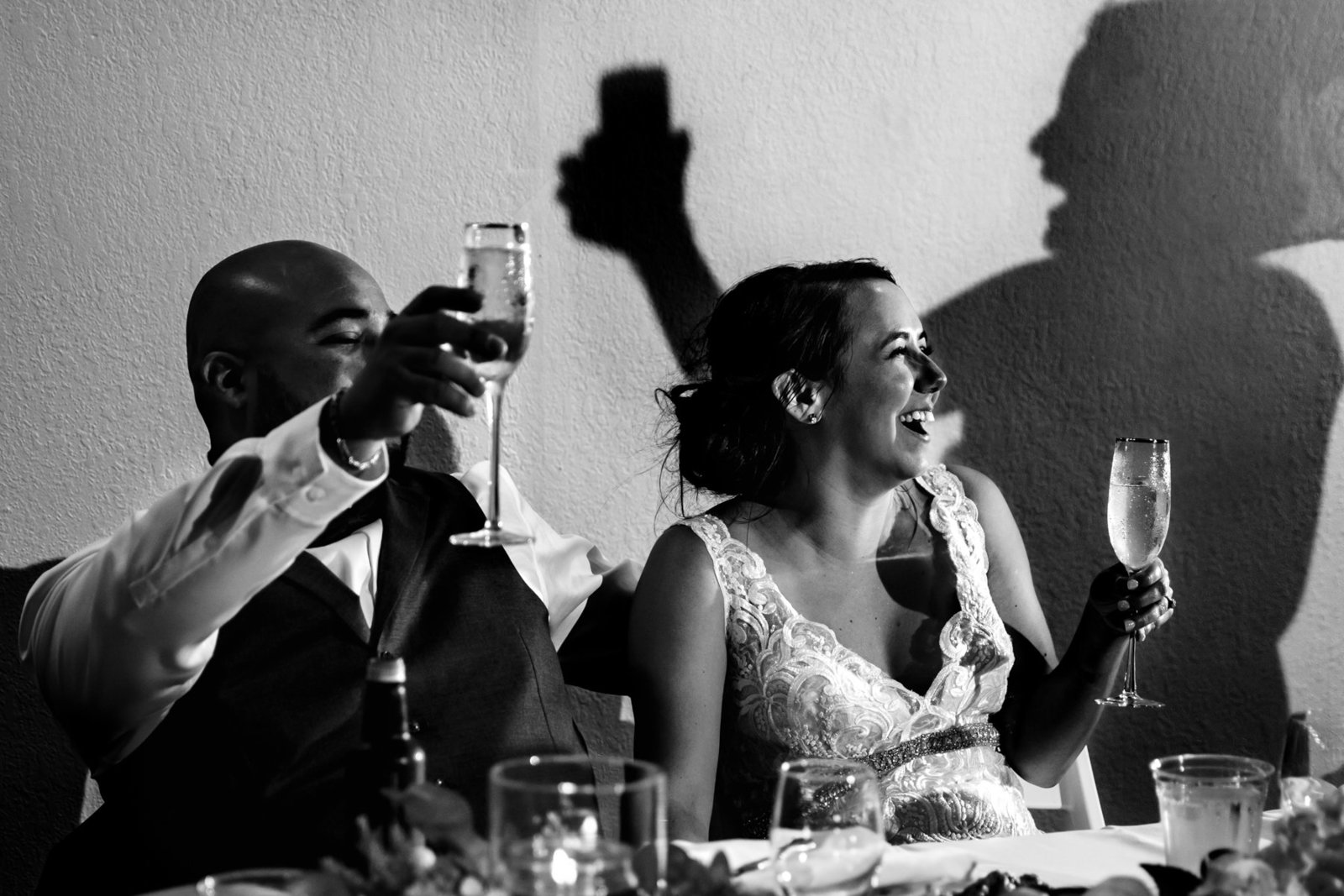 Maid of Honor Toasts the Bride and Groom in San Antonio