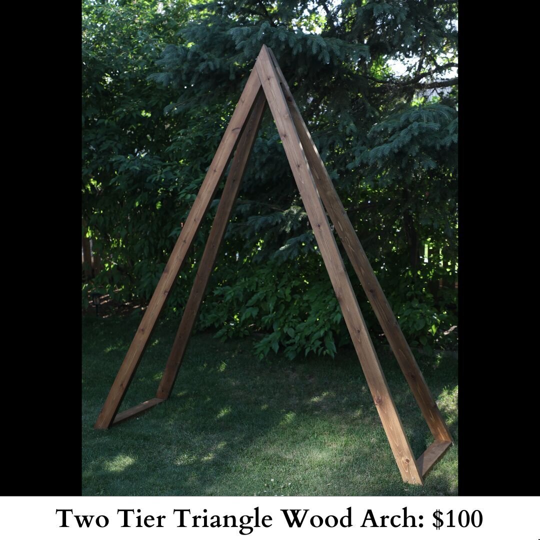 Two Tier Triangle Wood Arch-283
