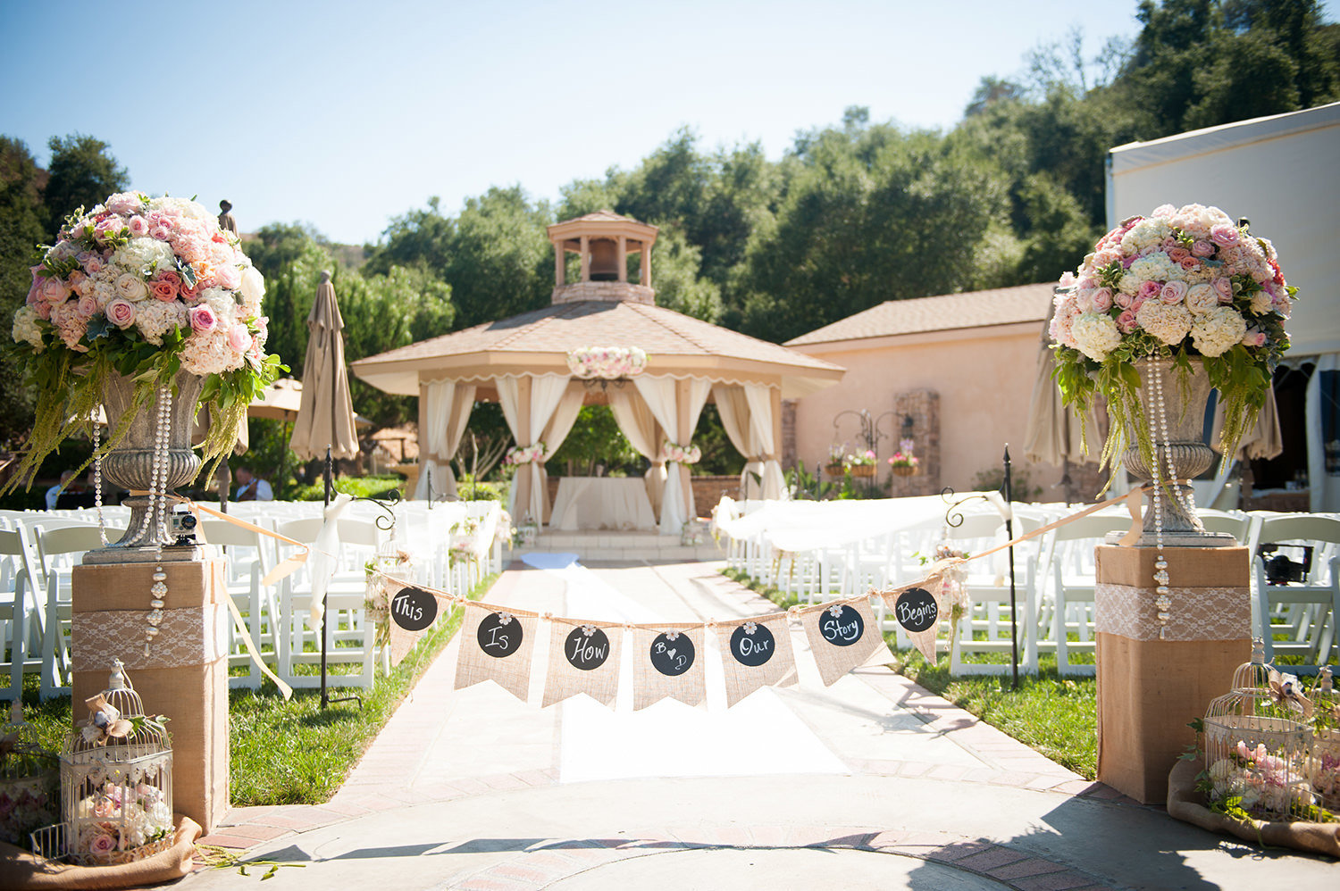 amazing ceremony space at los willows
