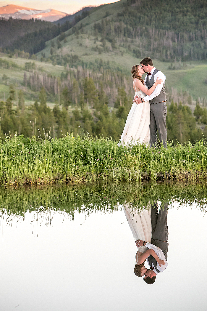 Denver elopement photographer with couple in the mountains