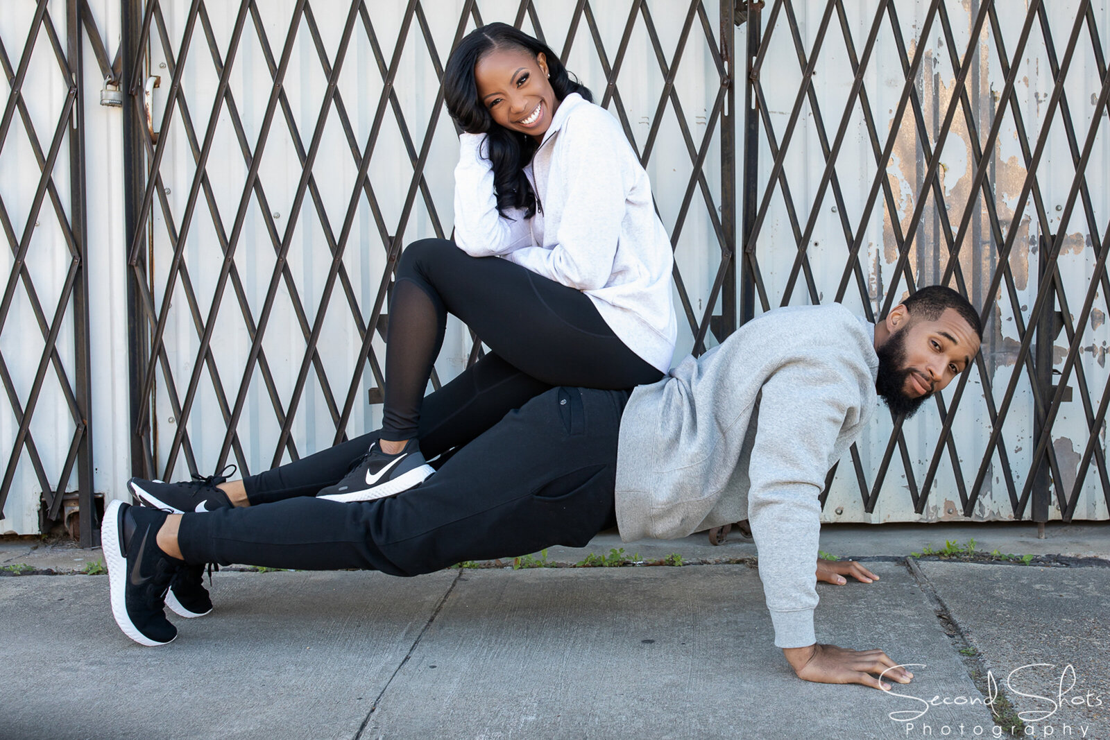 123 Fitness Themed Engagement Photos