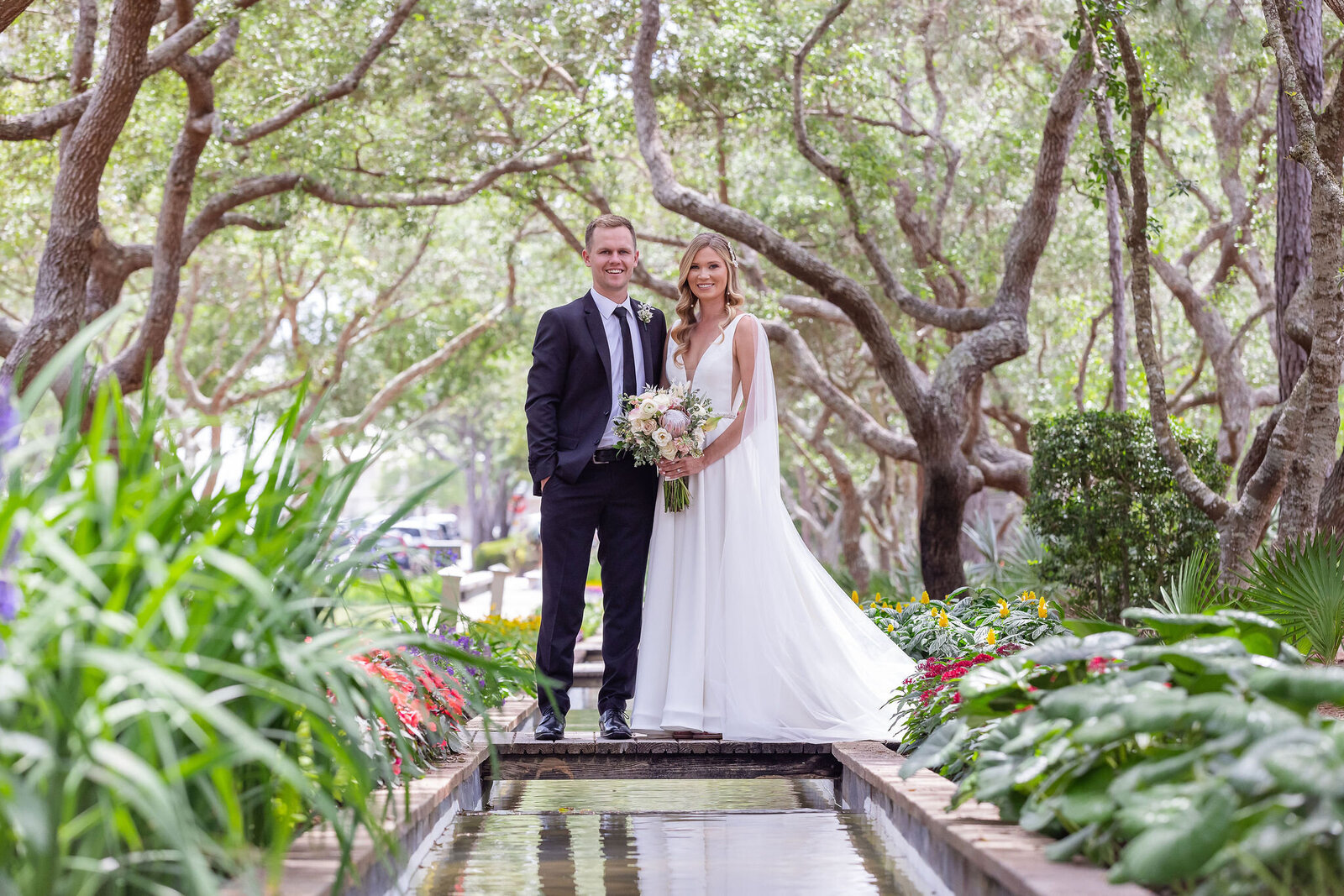Beautiful watercolor wedding at the lakehouse destination wedding planner