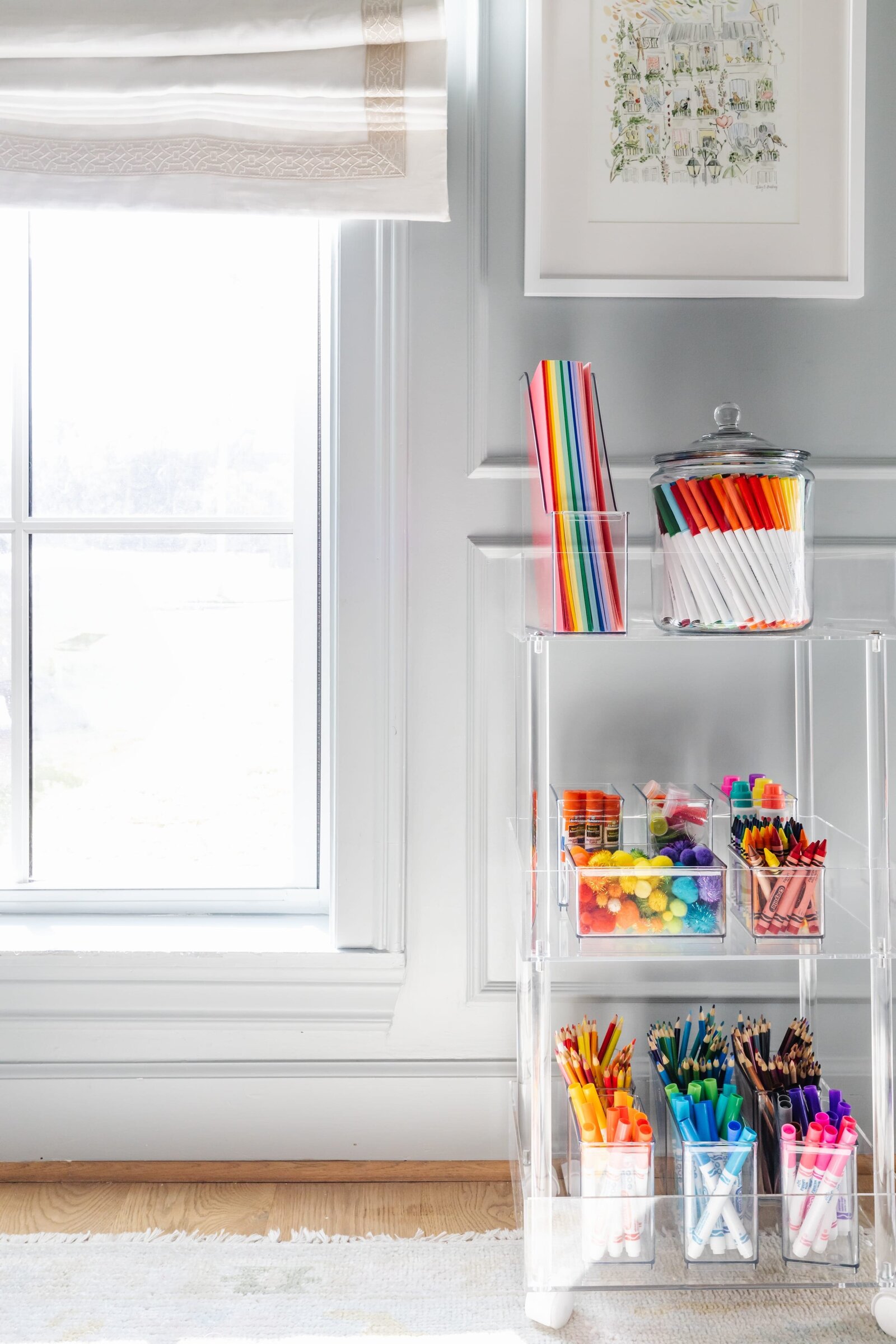 vision and hammer crafts and markers organization