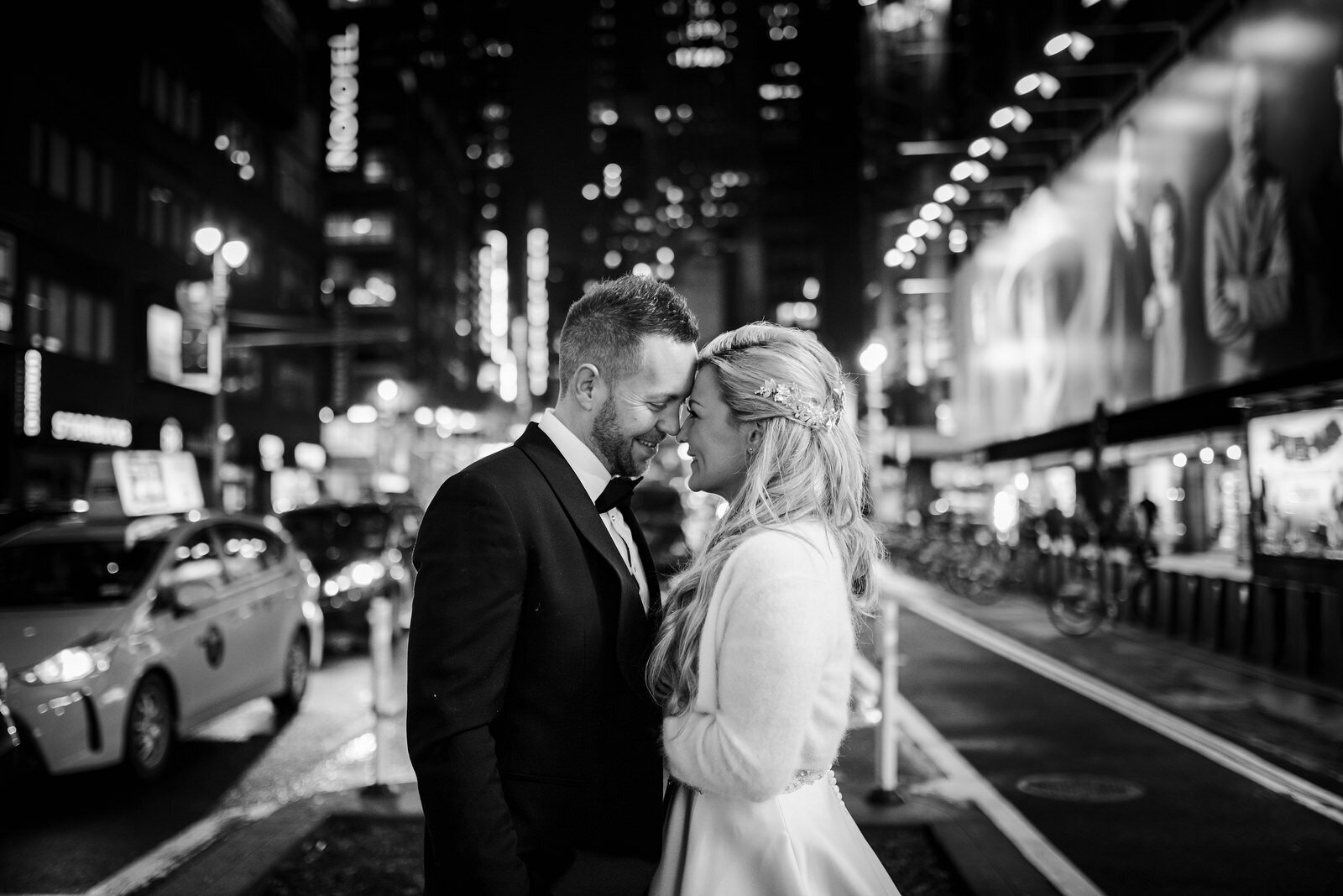Times Square Wedding Photo