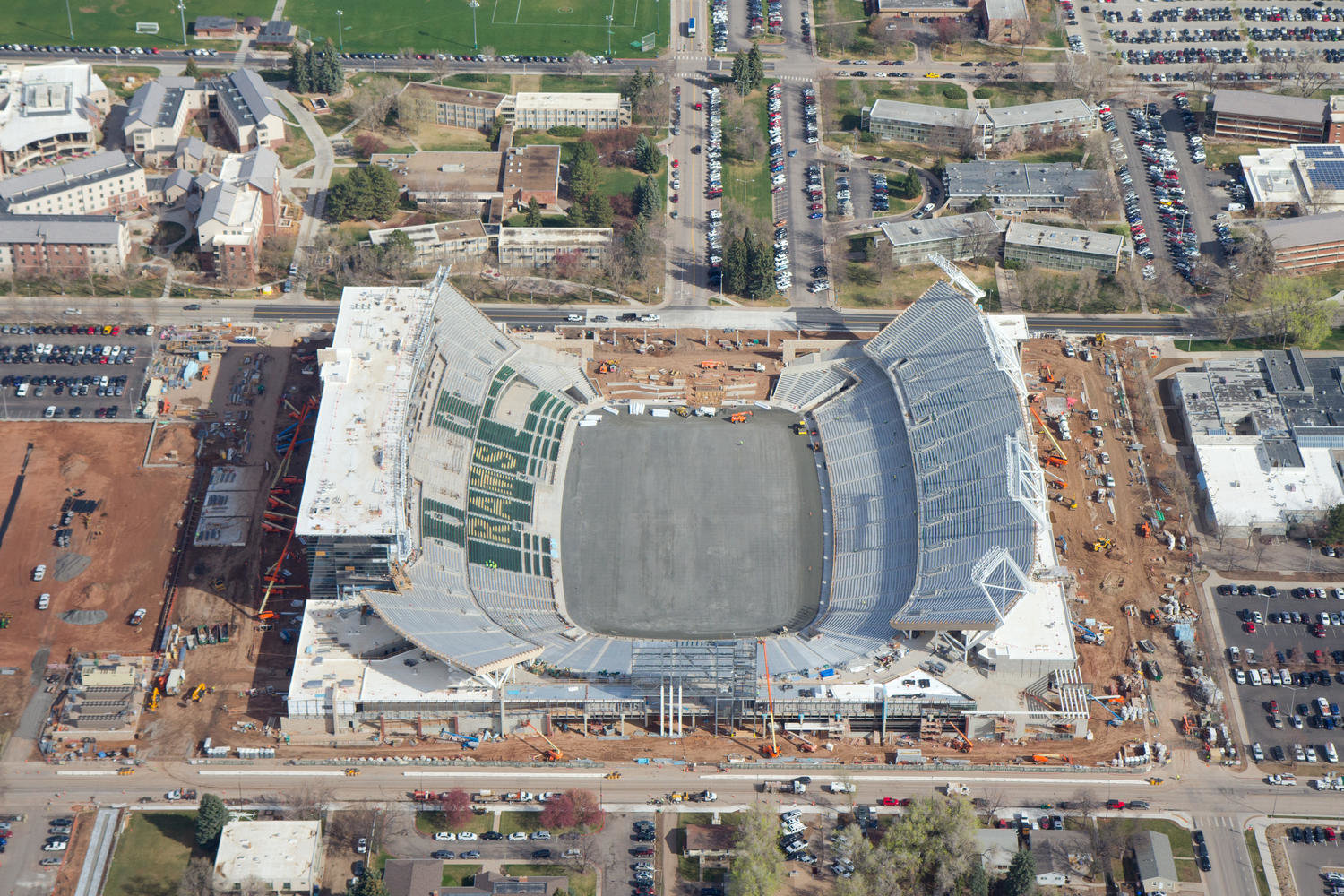 Colorado State Stadium Aerial Photo 7