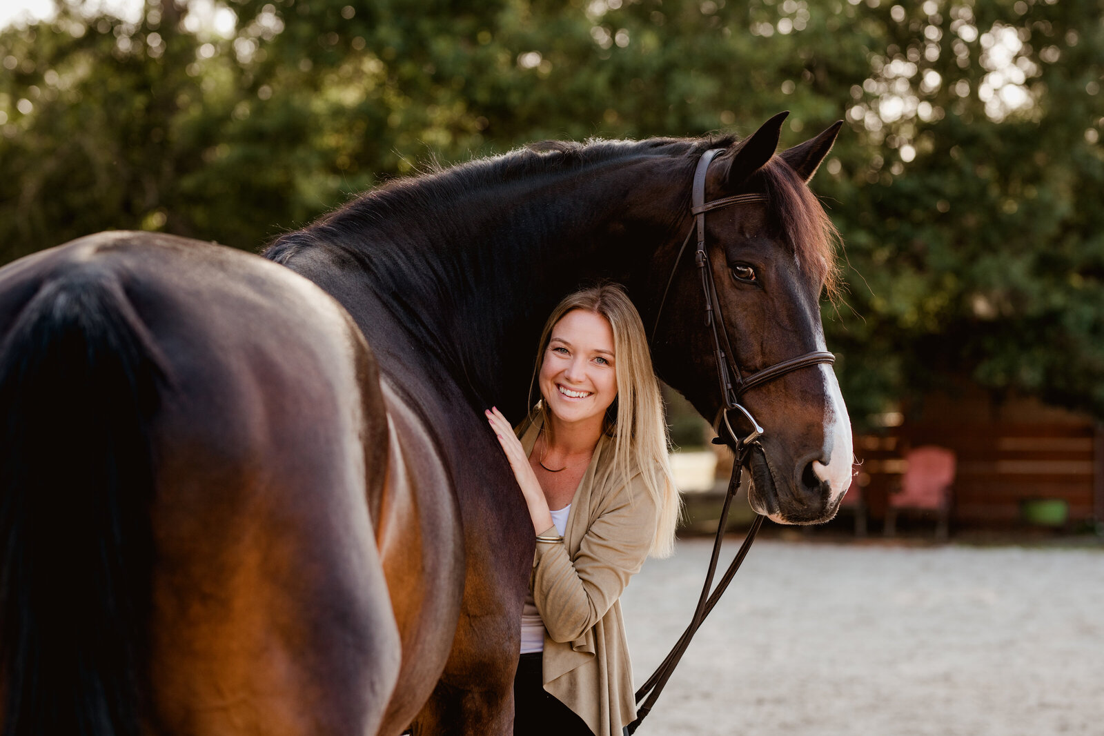 Dressage horse photography in Florida capturing the bond between horse and rider.