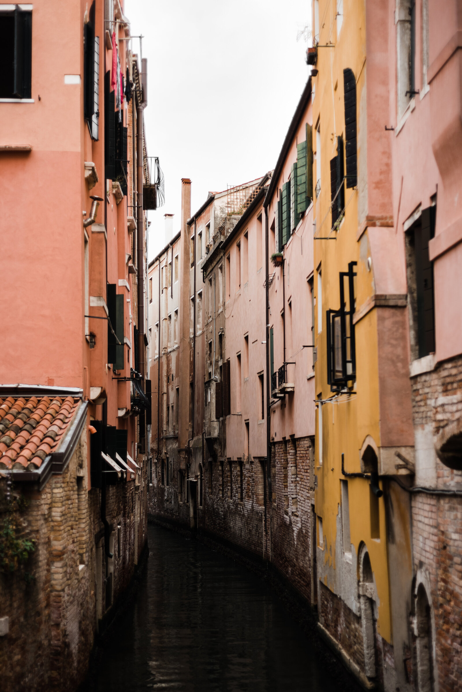 narrow canal in Venice, Italy