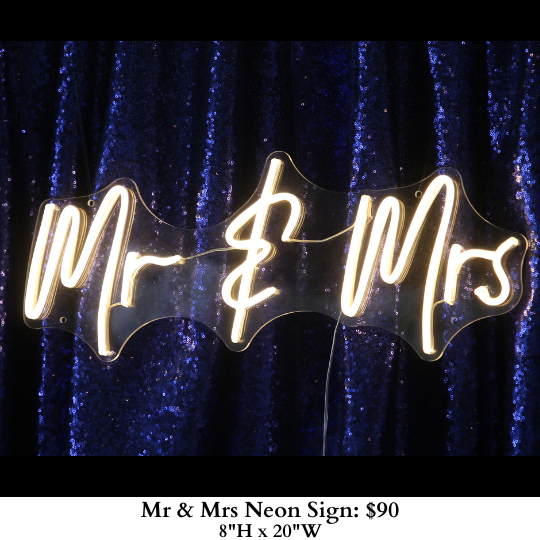 Mr & Mrs Neon Sign-297