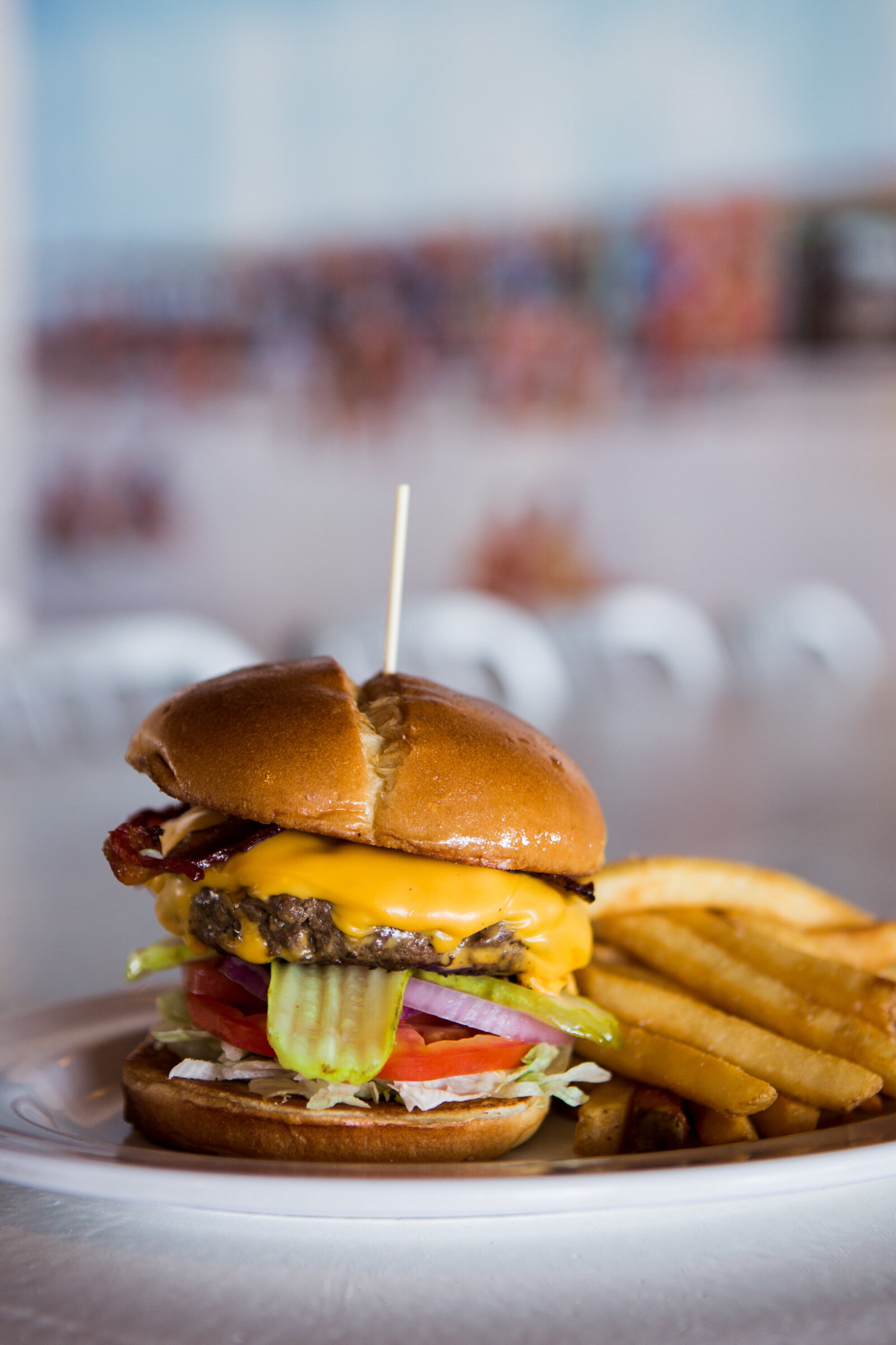 Classic American Burger at The Hangout Restaurant