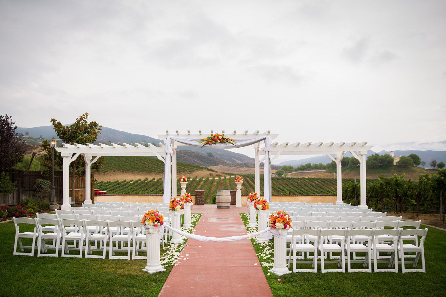 ceremony space at leoness cellars
