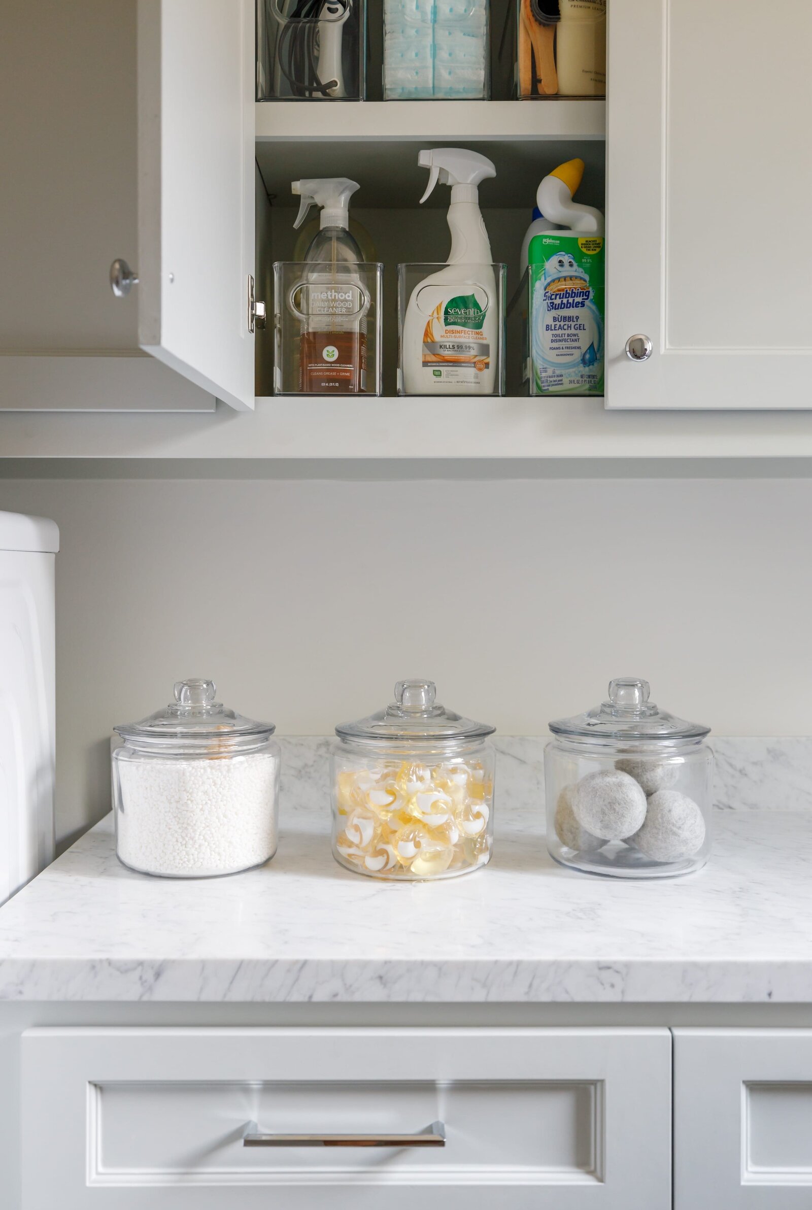 vision and hammer laundry room counter and cabinet
