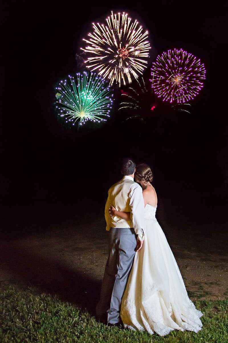 fireworks image at a wedding at liberty mountain resort in maryland
