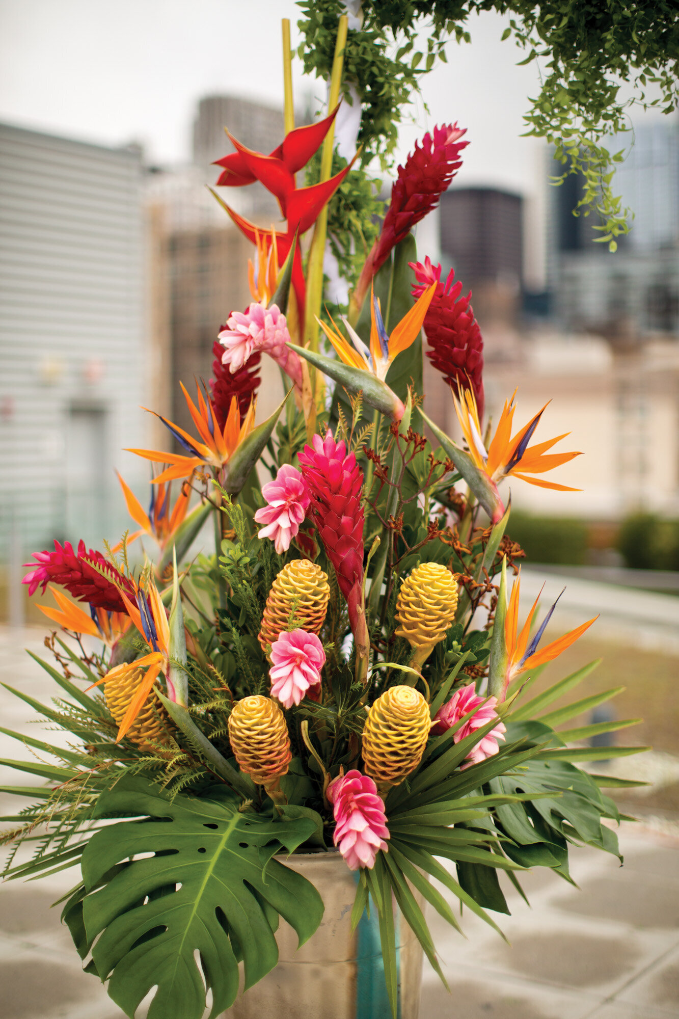 elegant tropical floral bouquet