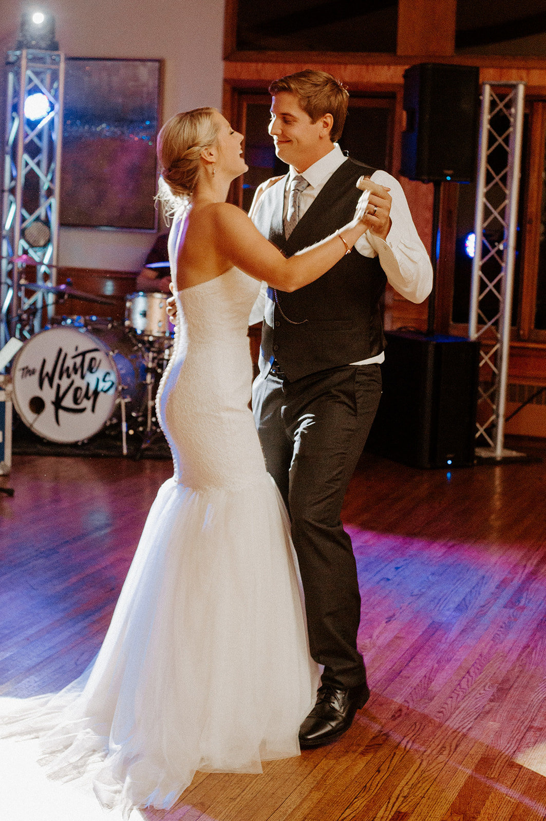 Bride and groom dancing together during their Minneapolis Wedding Reception