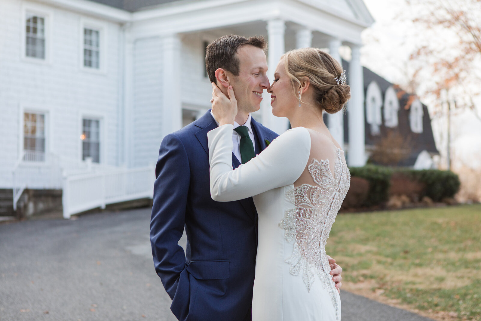 Overhills Mansion winter wedding photo by Annapolis Maryland photographer Christa Rae Photography