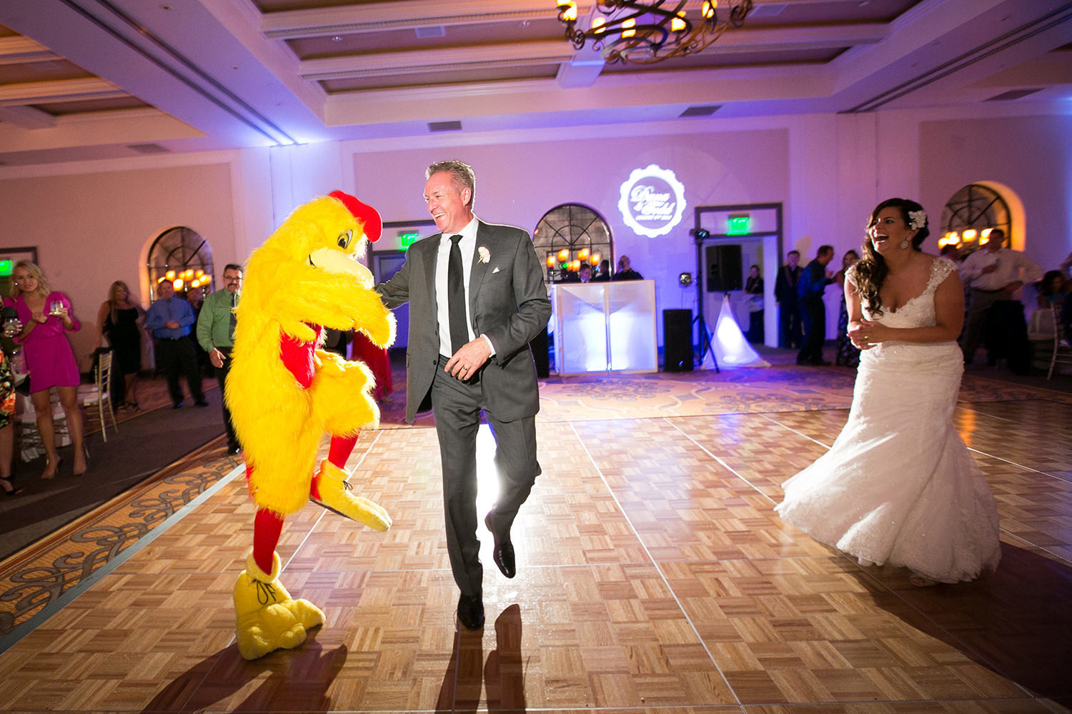 The real chicken dance | Estancia wedding reception
